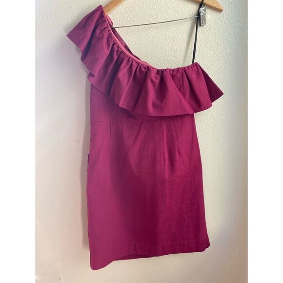 ⭐️Very J | One Shoulder Ruffle Dress with Pockets, Size M - Picture 8 of 13